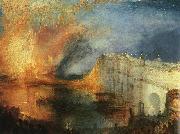 Joseph Mallord William Turner The Burning of the Houses of Parliament USA oil painting artist